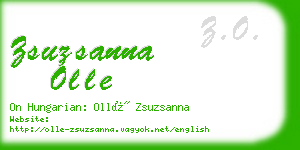 zsuzsanna olle business card